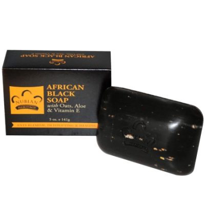 Nubian Heritage African Black Soap with oat's aloe and Vitamin E Item No S0019