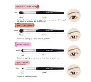 1 Pc BONNIE CHOICE, Eye Shadow Powder Foundation Blending Brush Eyeshadow Wooden Handle Makeup Tool - Image 2