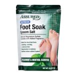 Salt Foot Soak with Spearmint and Menthol Scent, 16 oz. - Assured Epsom