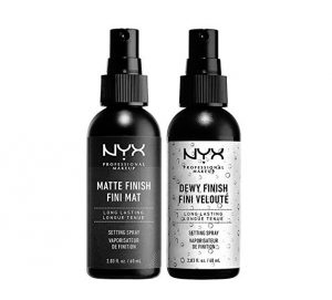 Make Up Setting Spray Matte Finish Bundle with Dewy Finish, 1 Set - NYX PROFESSIONAL MAKEUP
