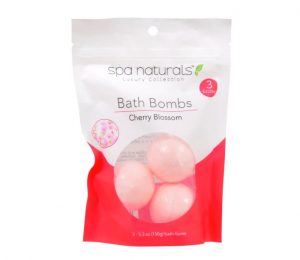 Cherry Blossom Scented Bath Bombs, 5.3 oz. Bags - Spa Naturals