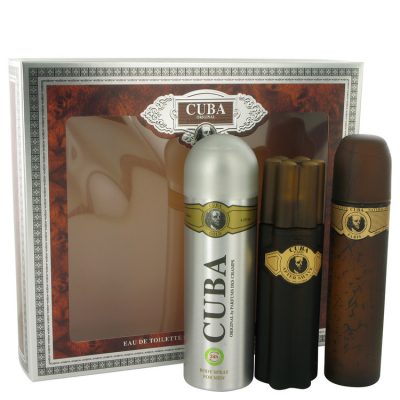 Cuba Gold Cologne By Fragluxe Gift Set