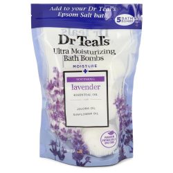 Dr Teal's Ultra Moisturizing Bath Bombs Cologne By Dr Teal's Five (5) 1.6 oz Moisture Soothing Bath Bombs with Lavender