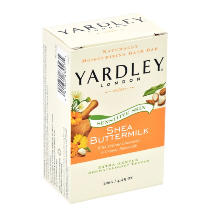 Yardley Shea Buttermilk Sensitive Skin Soap, 4.25 oz. Bars 3 Yardley Shea Buttermilk Sensitive Skin Soap, 4.25 oz. Bars 2