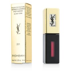 Rouge Pur Couture Vernis A Levres Pop Water Glossy Stain - #201 Dewy Red  --6ml/0.2oz - YVES SAINT LAURENT by Yves Saint Laurent