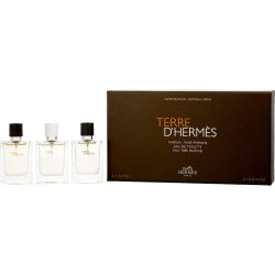 3 Piece Mini Variety With Terre D'Hermes Edt & Terre D'Hermes Parfum & Terre D'Hermes Eau Tres Fraiche Edt And All Are 0.42 Oz Mini - Hermes Variety By Hermes