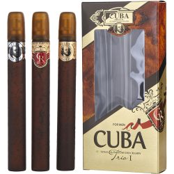 3 Piece Trio I With Cuba Gold & Vip & Royal And All Are Edt Spray 1.17 Oz - Cuba Variety By Cuba