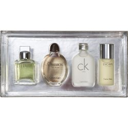 4 Piece Mens Mini Variety With Eternity & Obsession & Ck One & Escape And All Are Edt 0.5 Oz Minis - Calvin Klein Variety By Calvin Klein