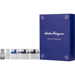 5 Piece Mens Mini Variety With F By Ferragamo & F By Ferragamo Free Time & F By Ferragamo Black & Attimo & Attimo L'Eau And All Are Edt 0.17 Oz Minis - Salvatore Ferragamo Variety By Salvatore Ferragamo