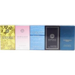 5 Piece Unisex Mini Variety With Man Eau Fraiche & Signature & Bright Crystal & Yellow Diamonds & Eros And All Are Edt 0.17 Oz Minis - Versace Variety By Gianni Versace