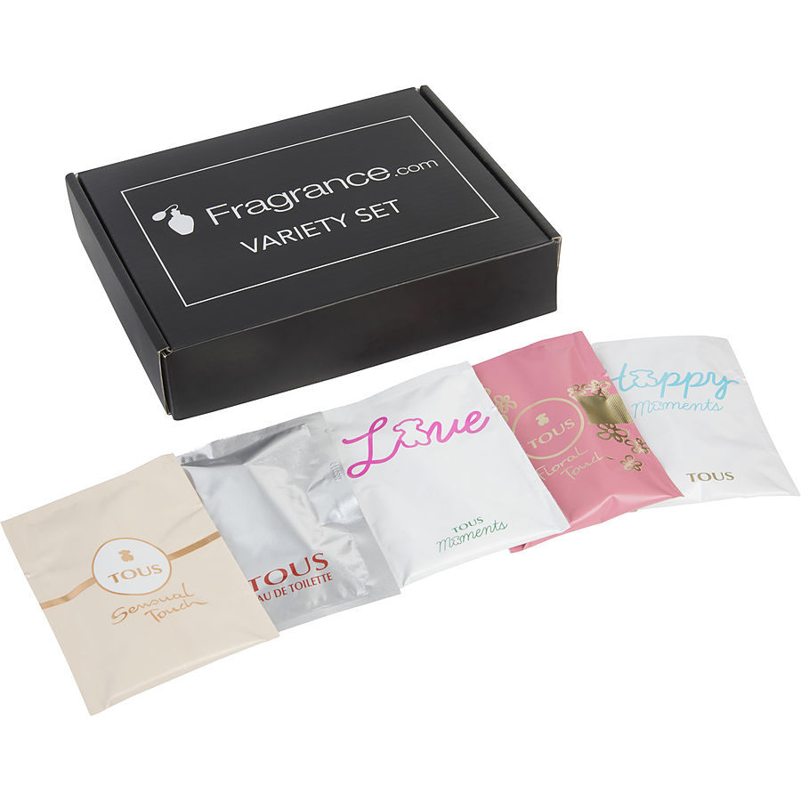 5 Piece Vial Variety Set With Tous Floral Touch & Tous Happy Moments & Tous Love & Tous Sensual Touch & Tous - Tous Variety By Tous 5 Piece Vial Variety Set With Tous Floral Touch & Tous Happy Moments & Tous Love & Tous Sensual Touch & Tous - Tous Variety By Tous