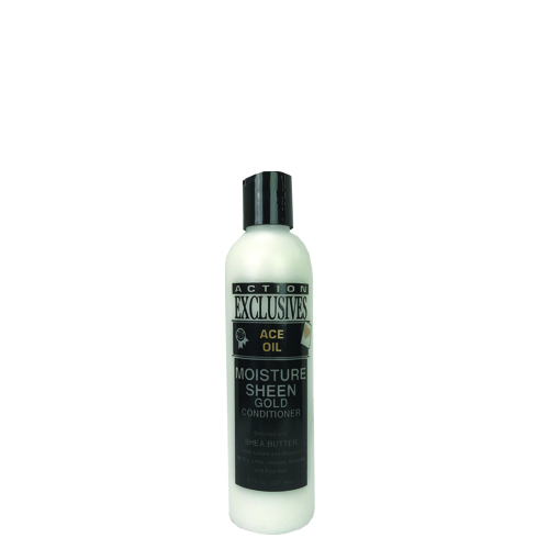 ACTION-MOISTURE-SHEEN-GOLD-PLUS-COND-8-OZ. Action Moisture Sheen Gold Plus Cond 8 Oz. - Image 1