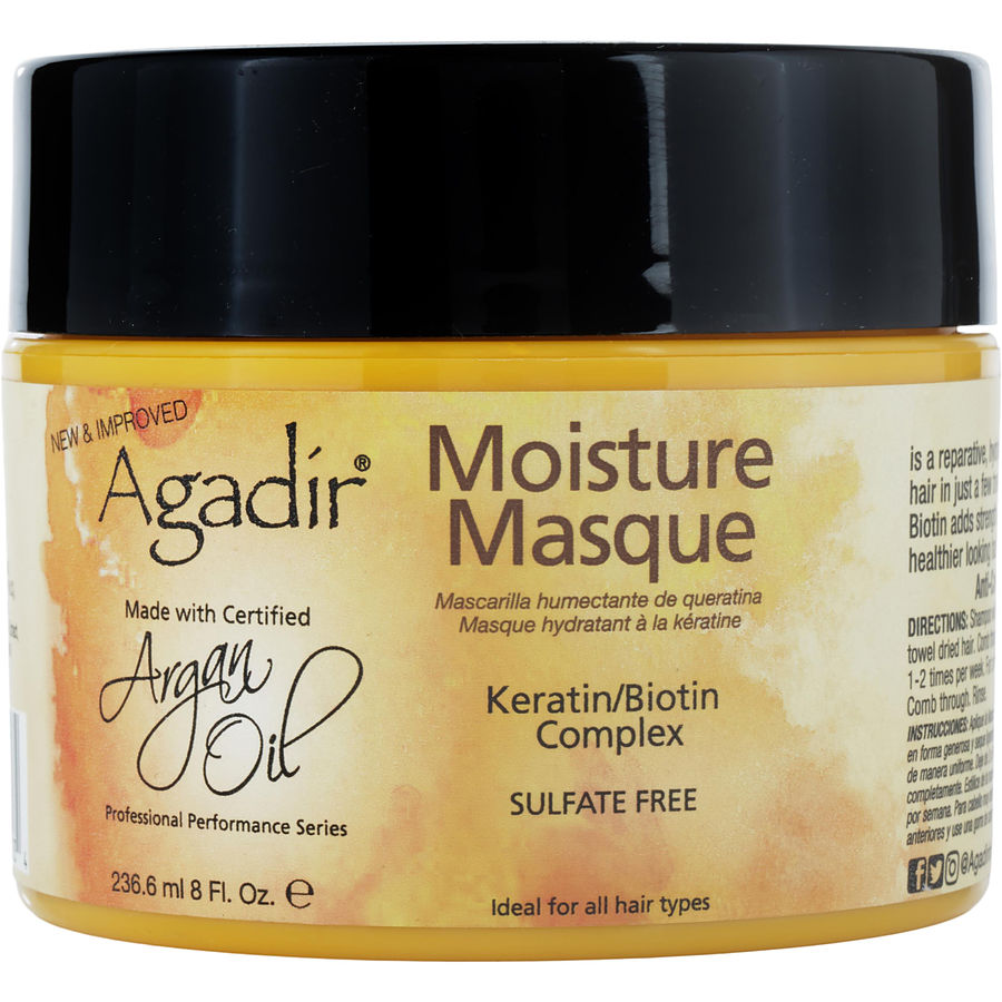 Argan Oil Keratin Protein Moisture Masque- Sulfate Free 8 Oz - Agadir By Agadir Argan Oil Keratin Protein Moisture Masque- Sulfate Free 8 Oz - Agadir By Agadir