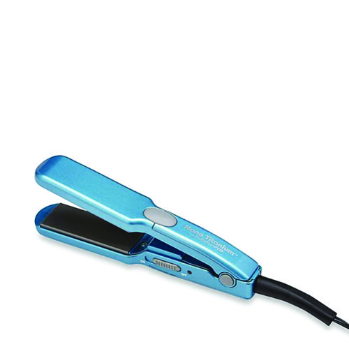 B-LISS-N-T-1-2-MINI-FLAT-IRON-BLUE Babyliss Nano Tatinium 1/2″ Mini Flat Iron Blue - Image 1