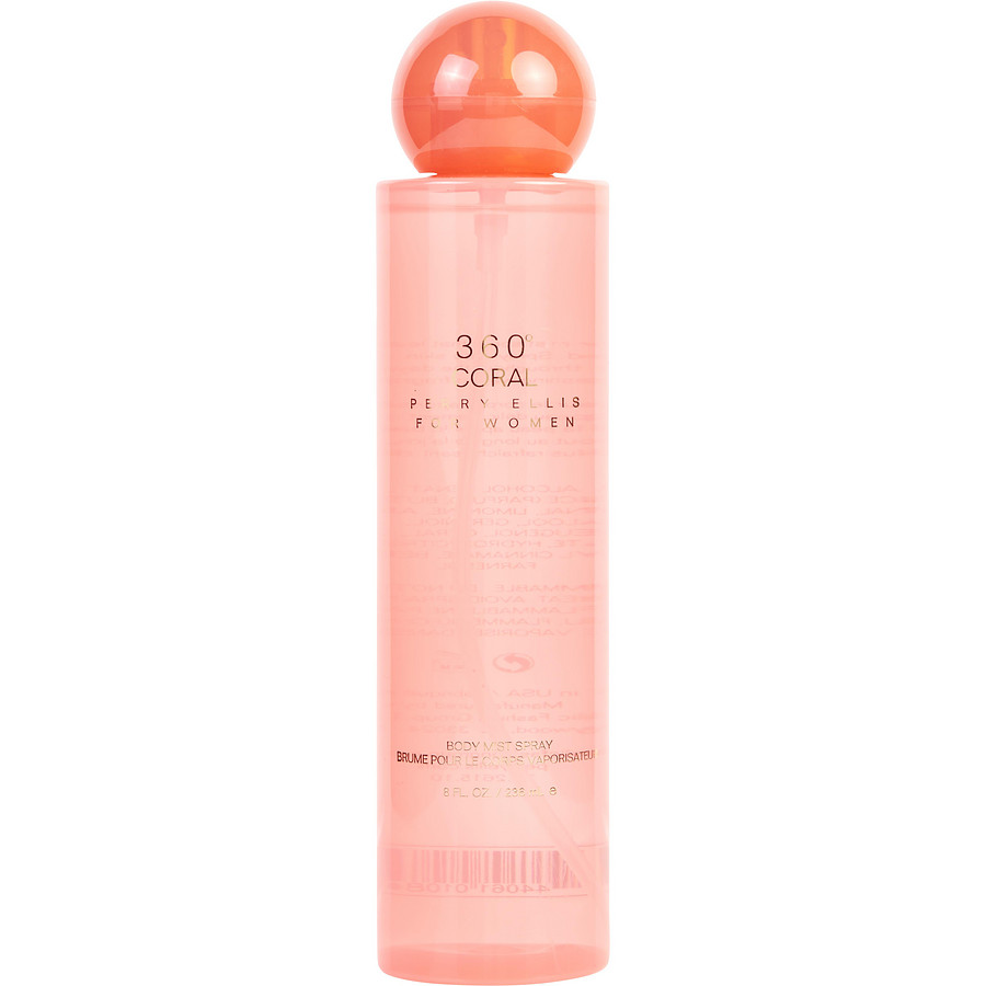 Body Mist 8 Oz - Perry Ellis 360 Coral By Perry Ellis Body Mist 8 Oz - Perry Ellis 360 Coral By Perry Ellis