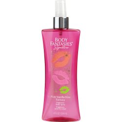 Body Spray 8 Oz - Body Fantasies Pink Vanilla Kiss Fantasy By Body Fantasies