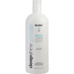 Deepshine Smooth Keratin Care Smoothing Conditioner 33.8 Oz - Rusk By Rusk