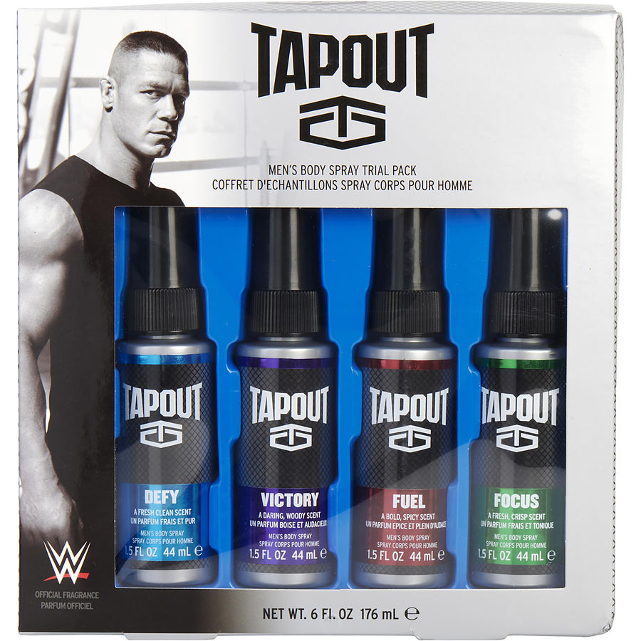 Defy Body Spray 1.5 Oz & Victory Body Spray 1.5 Oz & Fuel Body Spray 1.5 Oz & Focus Body Spray 1.5 Oz - Tapout Variety By Tapout Defy Body Spray 1.5 Oz & Victory Body Spray 1.5 Oz & Fuel Body Spray 1.5 Oz & Focus Body Spray 1.5 Oz - Tapout Variety By Tapout