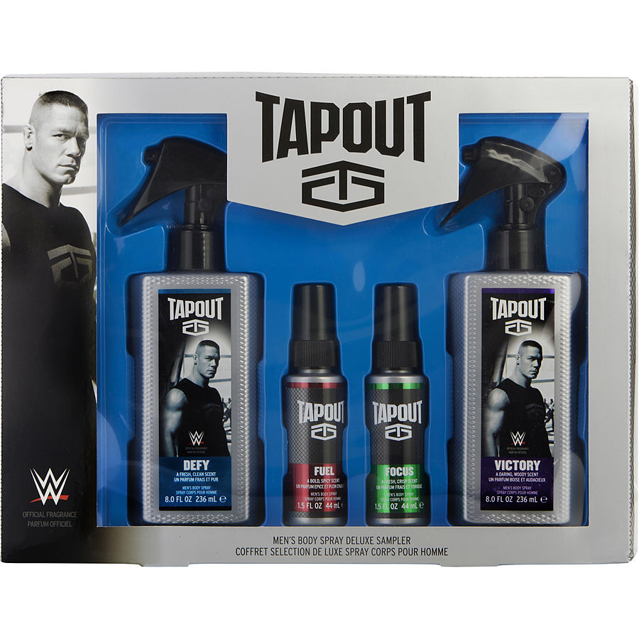 Defy Body Spray 8 Oz & Victory Body Spray 8 Oz & Fuel Body Spray 1.5 Oz & Focus Body Spray 1.5 Oz - Tapout Variety By Tapout Defy Body Spray 8 Oz & Victory Body Spray 8 Oz & Fuel Body Spray 1.5 Oz & Focus Body Spray 1.5 Oz - Tapout Variety By Tapout