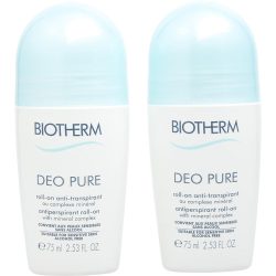 Deo Pure Antiperspirant Roll-On Duo Set --2X75 Ml - Biotherm By Biotherm
