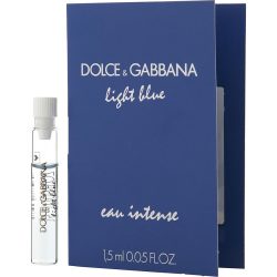 Eau De Parfum 0.05 Oz Vial On Card - D & G Light Blue Eau Intense By Dolce & Gabbana