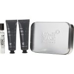 Eau De Parfum 0.25 Oz Mini & Aftershave Balm 1 Oz & Shower Gel 1 Oz & Travel Pouch - Mont Blanc Explorer By Mont Blanc