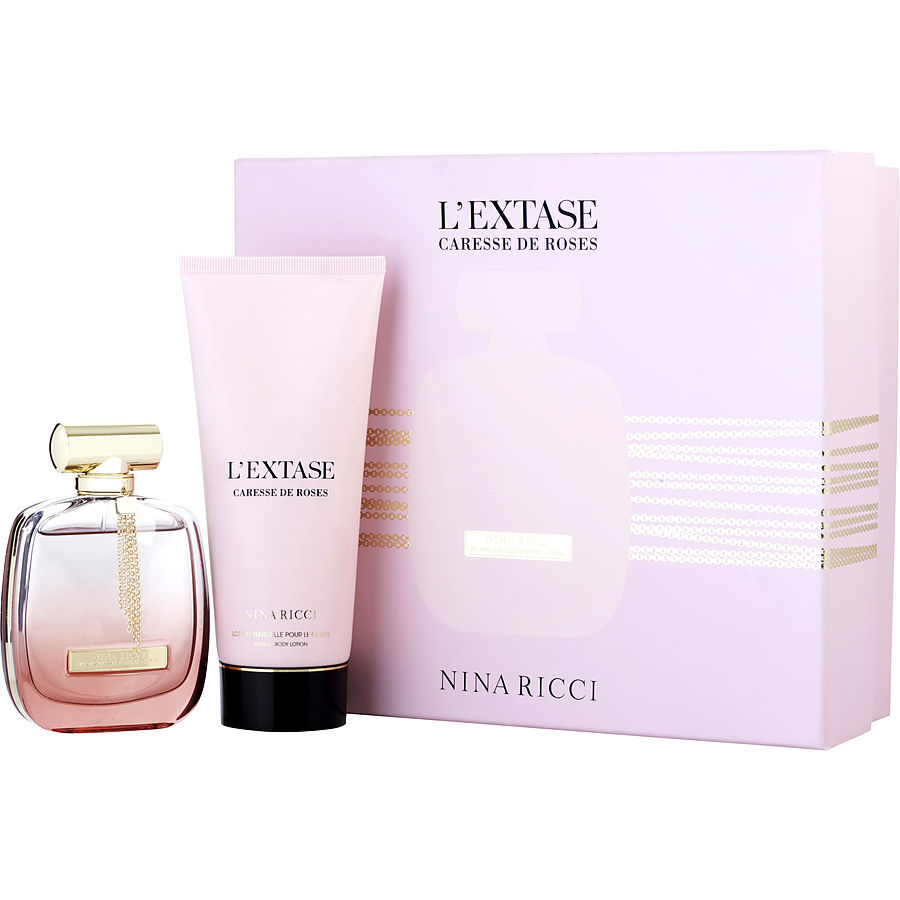 Eau De Parfum Legere Spray 2.7 Oz & Body Lotion 6.8 Oz - L'Extase Caresse De Roses Nina Ricci By Nina Ricci Eau De Parfum Legere Spray 2.7 Oz & Body Lotion 6.8 Oz - L'Extase Caresse De Roses Nina Ricci By Nina Ricci