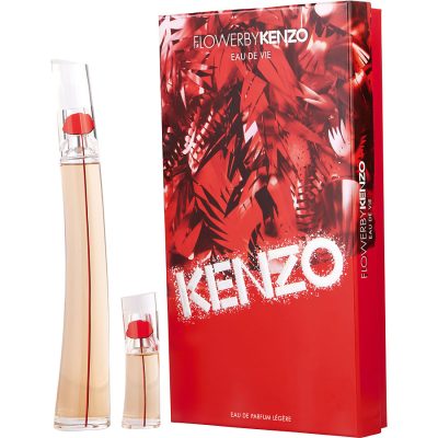 Eau De Parfum Legere Spray 3.3 Oz & Eau De Parfum Legere Spray 0.5 Oz Mini - Kenzo Flower Eau De Vie By Kenzo