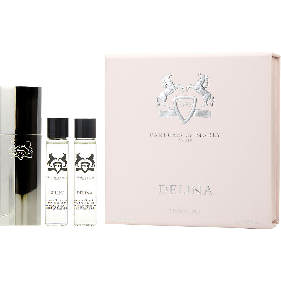 Eau De Parfum Refill 3 X 0.34 Oz Mini & Travel Spray Case - Parfums De Marly Delina By Parfums De Marly Eau De Parfum Refill 3 X 0.34 Oz Mini & Travel Spray Case - Parfums De Marly Delina By Parfums De Marly