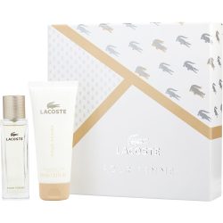 Eau De Parfum Spray 1.6 Oz & Body Lotion 3.3 Oz - Lacoste Pour Femme By Lacoste