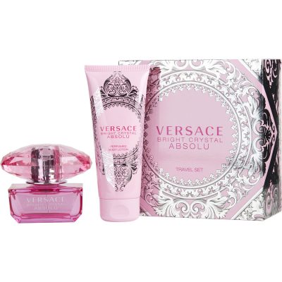 Eau De Parfum Spray 1.7 Oz & Body Lotion 3.4 Oz (Travel Offer) - Versace Bright Crystal Absolu By Gianni Versace