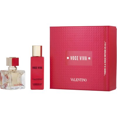 Eau De Parfum Spray 1.7 Oz & Body Lotion 3.4 Oz - Valentino Voce Viva By Valentino