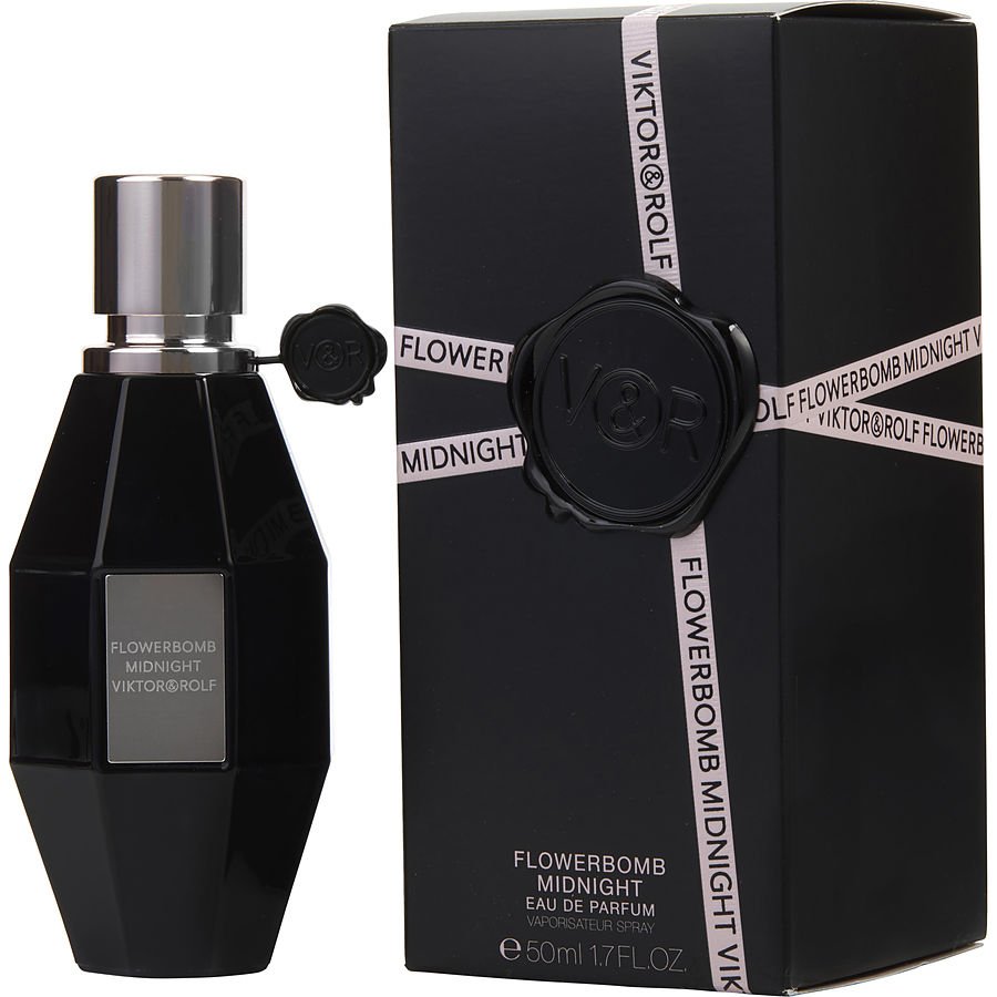 Eau De Parfum Spray 1.7 Oz - Flowerbomb Midnight By Viktor & Rolf Eau De Parfum Spray 1.7 Oz - Flowerbomb Midnight By Viktor & Rolf