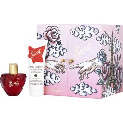 Eau De Parfum Spray 1.7 Oz (New Packaging) & Body Lotion 2.5 Oz - Lolita Lempicka Sweet By Lolita Lempicka