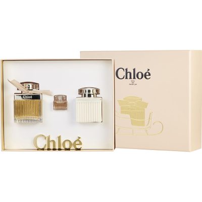 Eau De Parfum Spray 2.5 Oz & Body Lotion 3.4 Oz & Eau De Parfum 0.17 Oz Mini - Chloe By Chloe