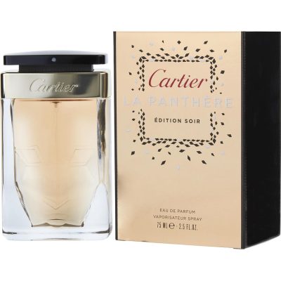 Eau De Parfum Spray 2.5 Oz - Cartier La Panthere Edition Soir By Cartier
