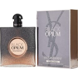 Eau De Parfum Spray 3 Oz - Black Opium Floral Shock By Yves Saint Laurent