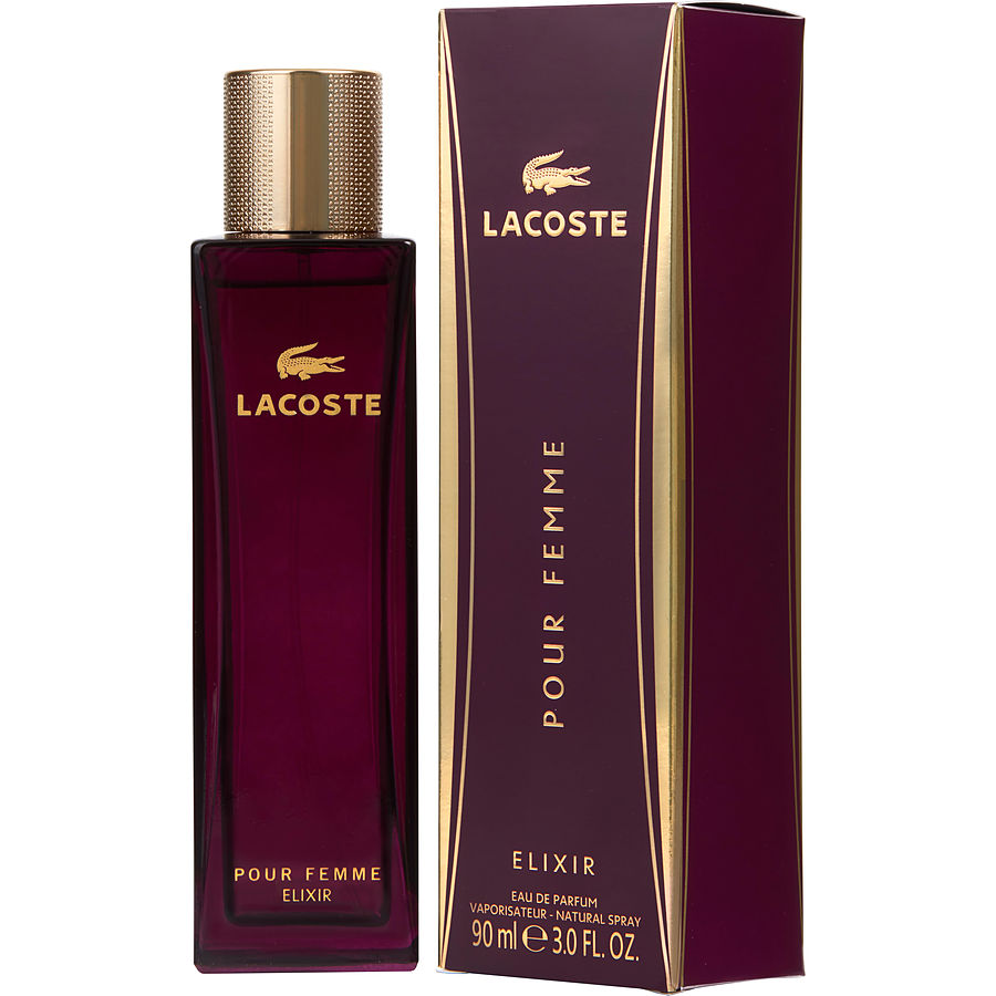Eau De Parfum Spray 3 Oz - Lacoste Pour Femme Elixir By Lacoste Eau De Parfum Spray 3 Oz - Lacoste Pour Femme Elixir By Lacoste