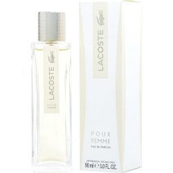 Eau De Parfum Spray 3 Oz (New Packaging) - Lacoste Pour Femme By Lacoste