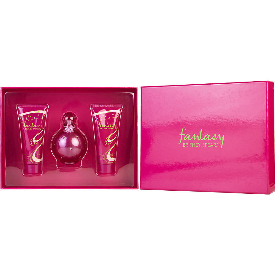 Eau De Parfum Spray 3.3 Oz & Body Souffle 3.3 Oz & Shower Gel 3.3 Oz - Fantasy Britney Spears By Britney Spears Eau De Parfum Spray 3.3 Oz & Body Souffle 3.3 Oz & Shower Gel 3.3 Oz - Fantasy Britney Spears By Britney Spears