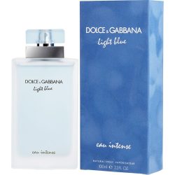 Eau De Parfum Spray 3.3 Oz - D & G Light Blue Eau Intense By Dolce & Gabbana