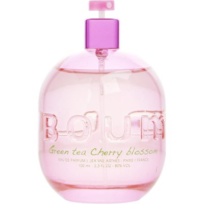 Eau De Parfum Spray 3.3 Oz *Tester - Boum Green Tea Cherry Blossom By Jeanne Arthes