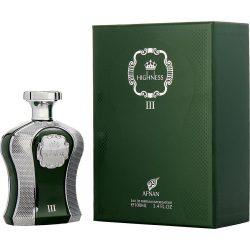 Eau De Parfum Spray 3.4 Oz - Afnan Highness Iii Green By Afnan Perfumes