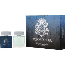 Eau De Parfum Spray 3.4 Oz & Aftershave Spray 3.4 Oz - English Laundry Oxford Bleu By English Laundry