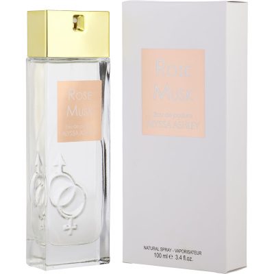 Eau De Parfum Spray 3.4 Oz - Alyssa Ashley Rose Musk By Alyssa Ashley
