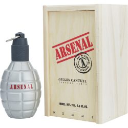 Eau De Parfum Spray 3.4 Oz - Arsenal Grey By Gilles Cantuel