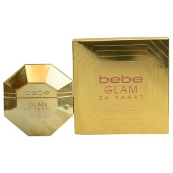 Eau De Parfum Spray 3.4 Oz - Bebe Glam 24 Karat By Bebe