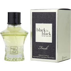 Eau De Parfum Spray 3.4 Oz - Black Is Black Fresh By Nuparfums