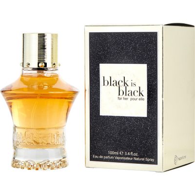 Eau De Parfum Spray 3.4 Oz - Black Is Black Pour Elle  By Nuparfums