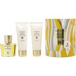 Eau De Parfum Spray 3.4 Oz & Body Cream 2.5 Oz & Bath And Shower Gel 2.5 Oz - Acqua Di Parma Magnolia Nobile By Acqua Di Parma
